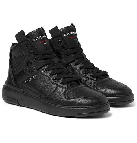 givenchy logo strap sneaker in black|givenchy wing high top sneakers.